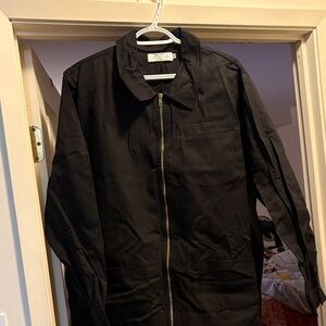 Unbranded Women's Black Zip-Front Jumpsuit